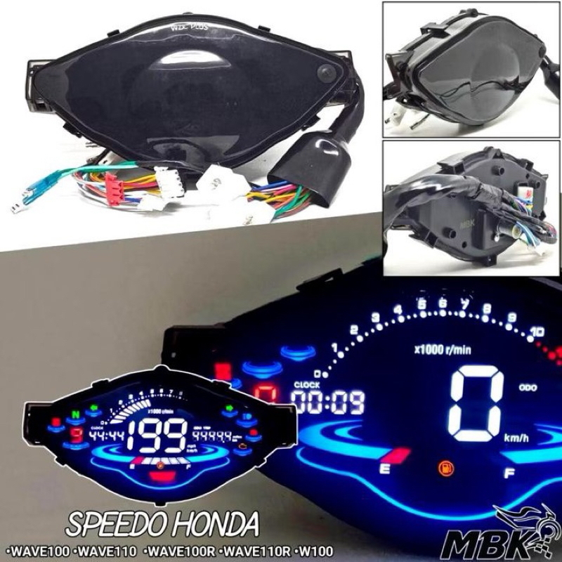 SPEEDOMETER DIGITAL LED SUPRA FIT SPIDOMETER SUPRA FIT NEW WAVE 100 KUALITAS TERBEST