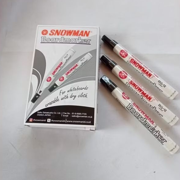 

(harga satuan) Spidol Snowman Board Spidol (bisa dihapus) Snowman BG-12