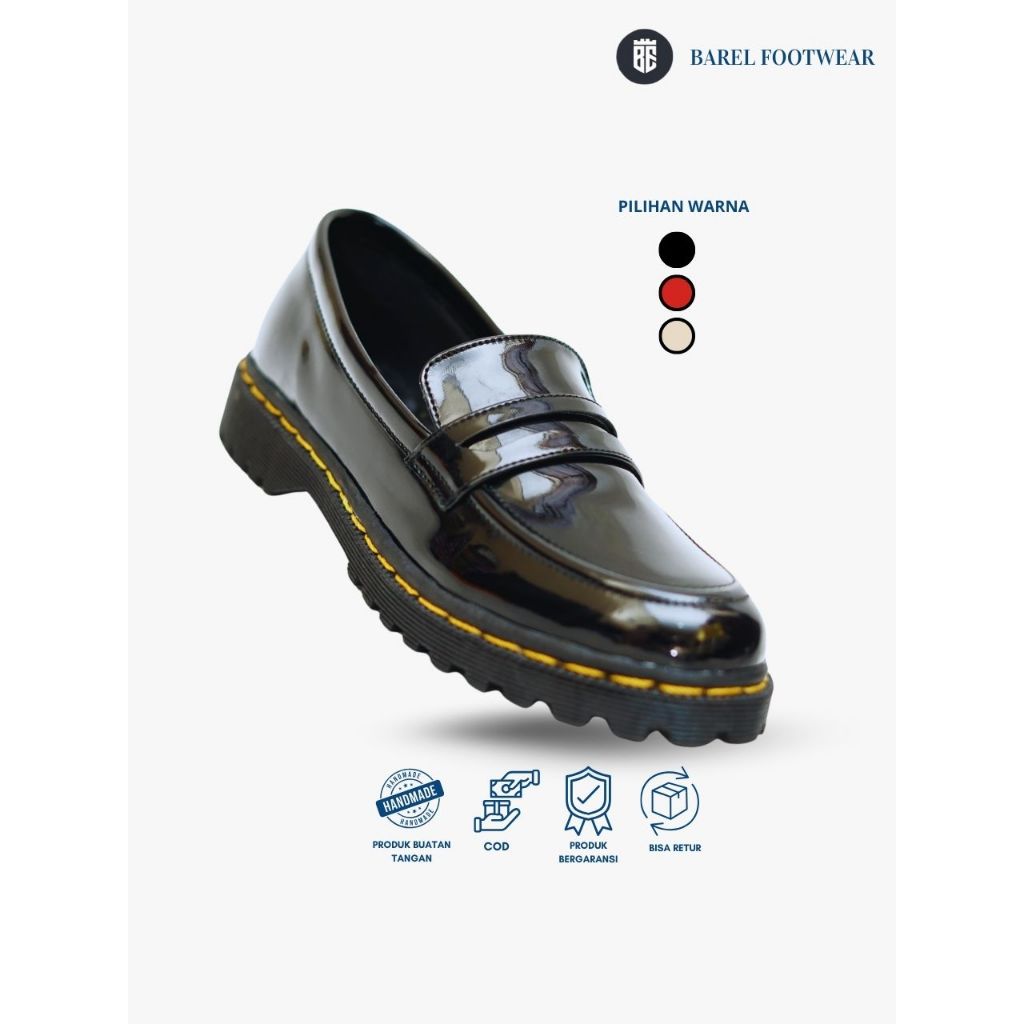 Barel drip - sepatu boot docmart wanita sepatu dokmar loafers boot wanita produk handmade cibaduyut 