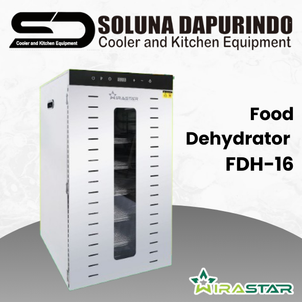 Wirastar FDH-16 Dehidrator Makanan 16 Tray Stainless Steel