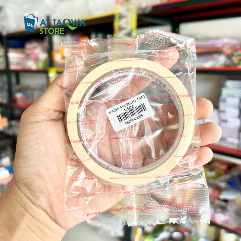 

Masking Tape Nachi Lakban Kertas 12 mm x 20 Yard