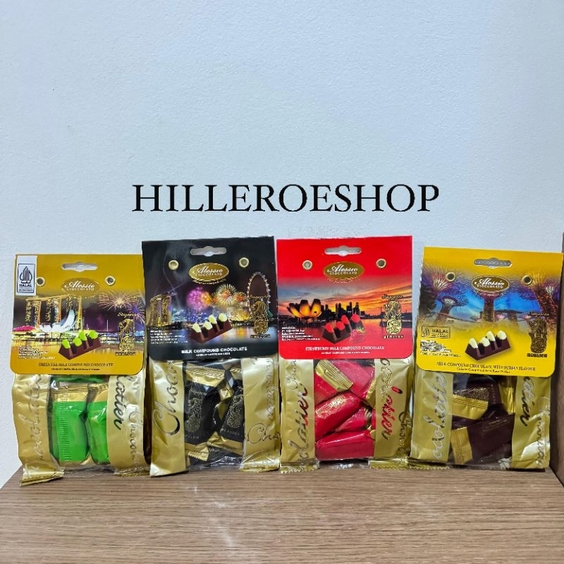 

COKLAT ALESSIO BAR 72GRAM COKELAT MILK COMPOUND IMPORT MERLION CHOCOLATE