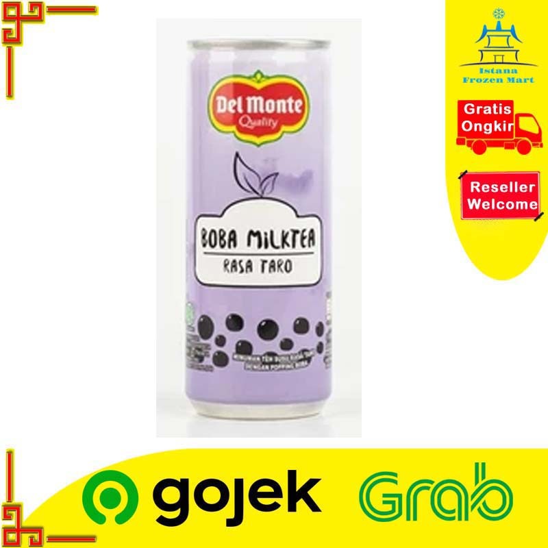 

Delicious Boba Drink Milktea Taro 240 ML - DELMONTE