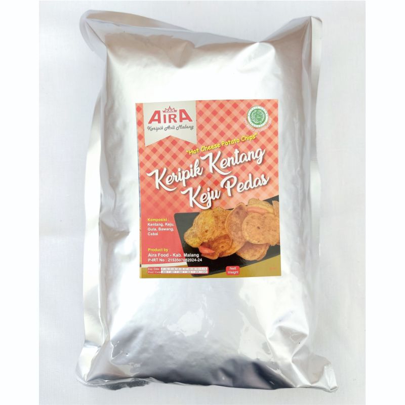 

Keripik Kentang Keju Pedas Aira 150 gram