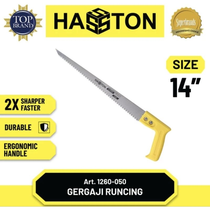 Prohex HASSTON 1260-050 Gergaji Ranting Kopi Bonsai LANCIP 14" Kuat Murah Pruning Shears 14 inch