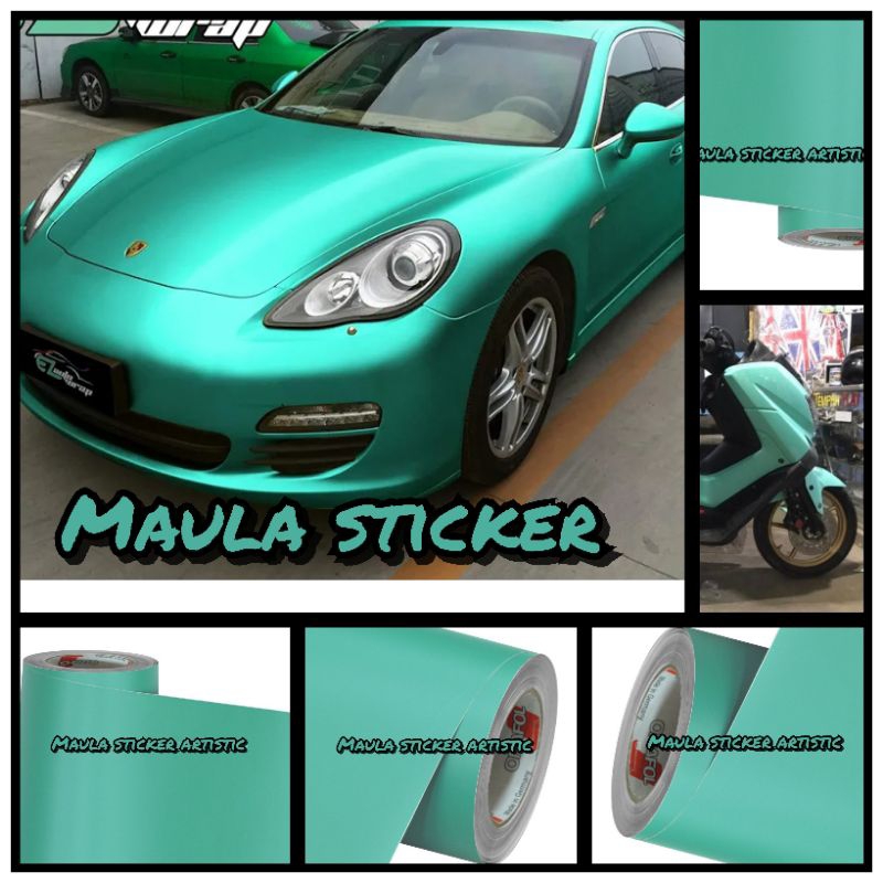 Skotlet Oracal Hijau Mint 055 Doff Kualitas Premium Untuk Variasi Body Motor Atau Mobil