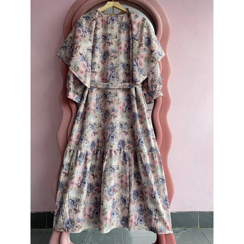 NISA DRESS KONDANGAN LEBARAN PLUS HIJAB PREMIUM