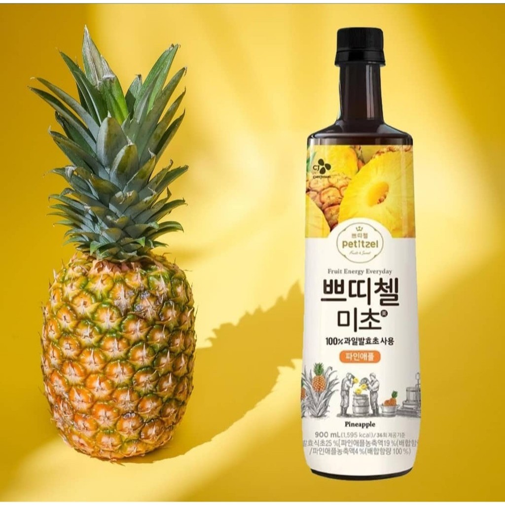 

CJ PETITZEL Fruit Vinegar Drink Pineapple 900 ml import Korea