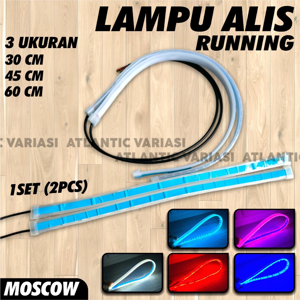LAMPU ALIS RUNNING 30CM LAMPU LED ALIS TEMPEL FLEXIBLE SEIN ALIS FLEKSIBEL SLIM LAMPU ALIS LED SEN R