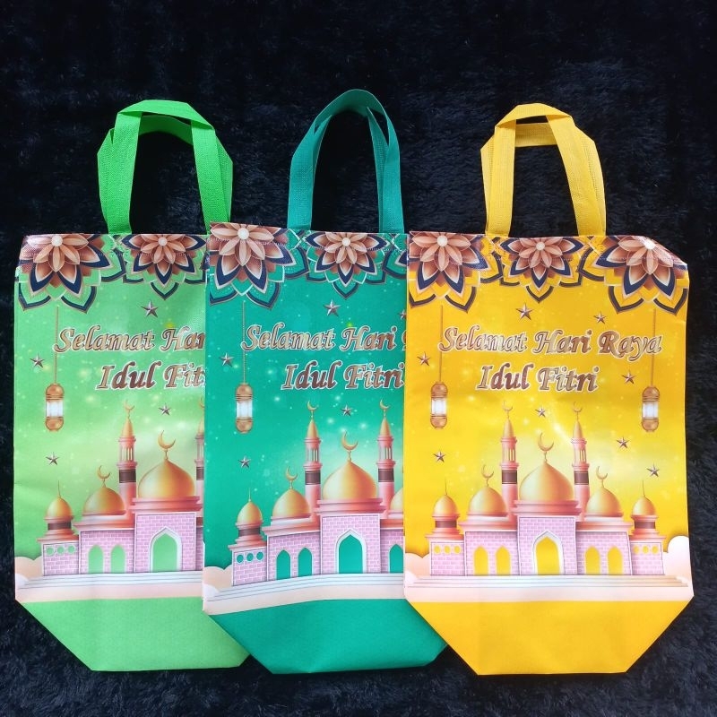 

Size kecil - Tas Idul Fitri spunbond laminasi 1 lusin(12pcs)