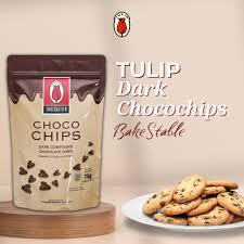 

RB Tulip Chocochips Dark Repack 500gr Dan 1kg / Chocochips Dark Tulip