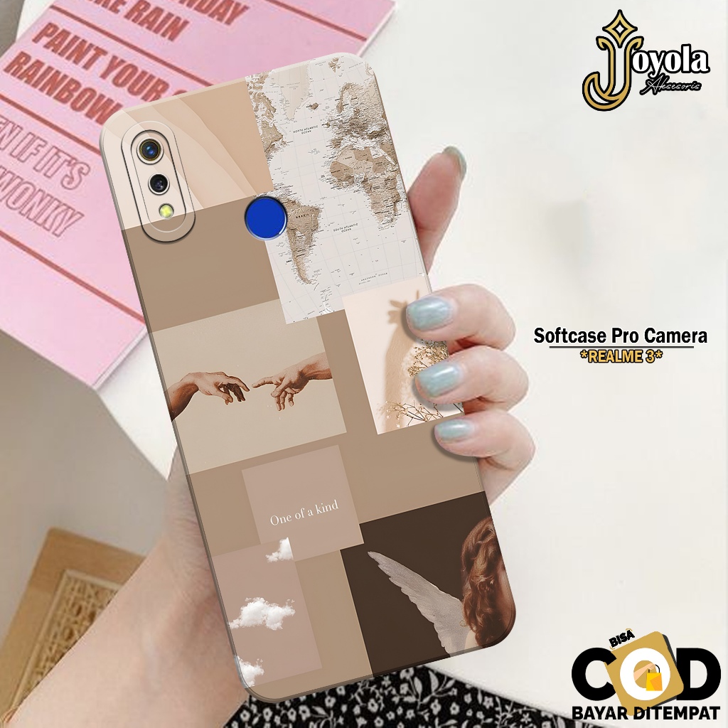 JOYOLA Case REALME 3 - Fashion Case Aesthetic - Softcase REALME 3 - Pro Camera - Casing REALME 3 - K