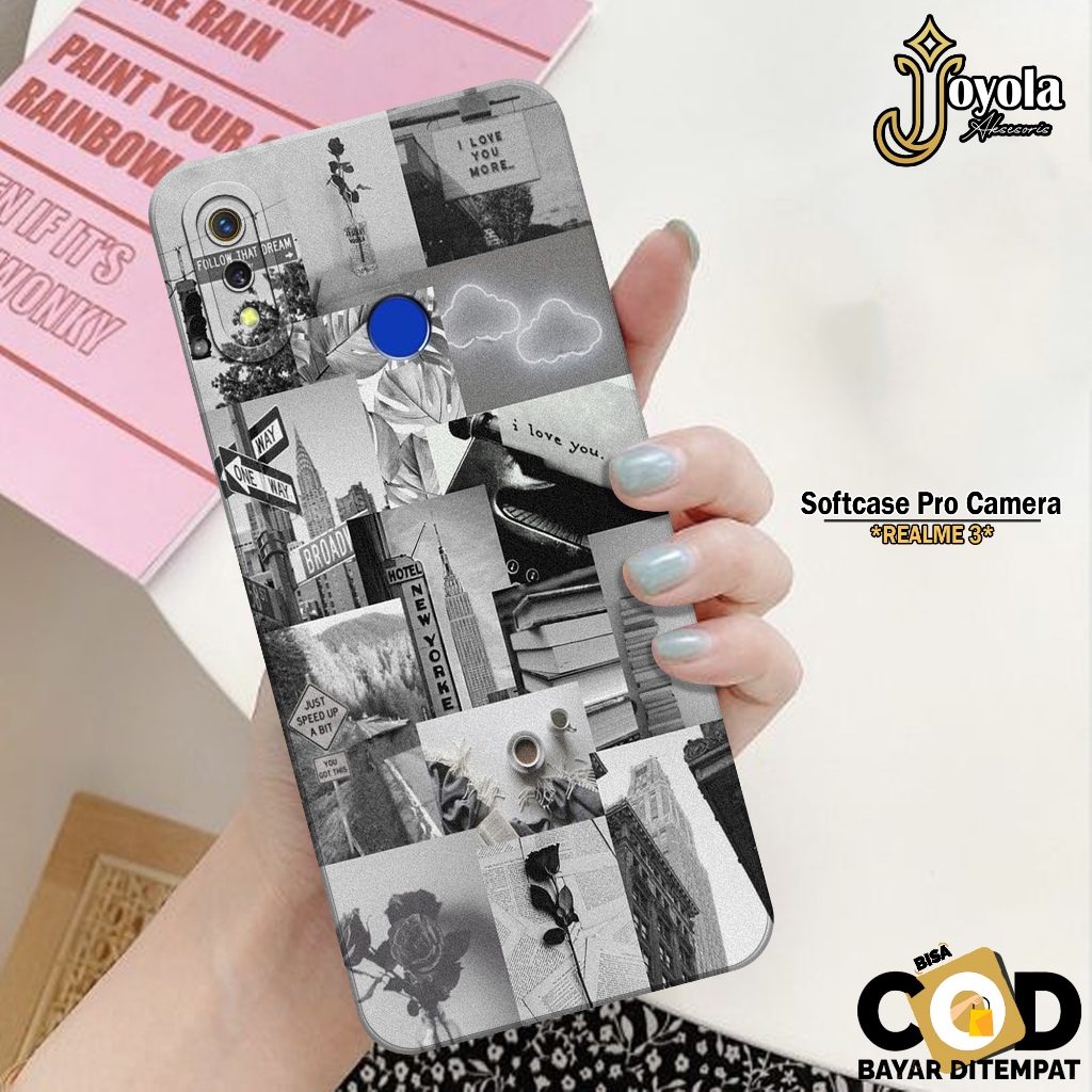 JOYOLA Case REALME 3 - Fashion Case Aesthetic - Softcase REALME 3 - Pro Camera - Casing REALME 3 - K