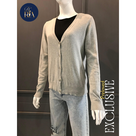 EXCLUSIVE PRELOVED Uniqlo Light Grey Cardigan