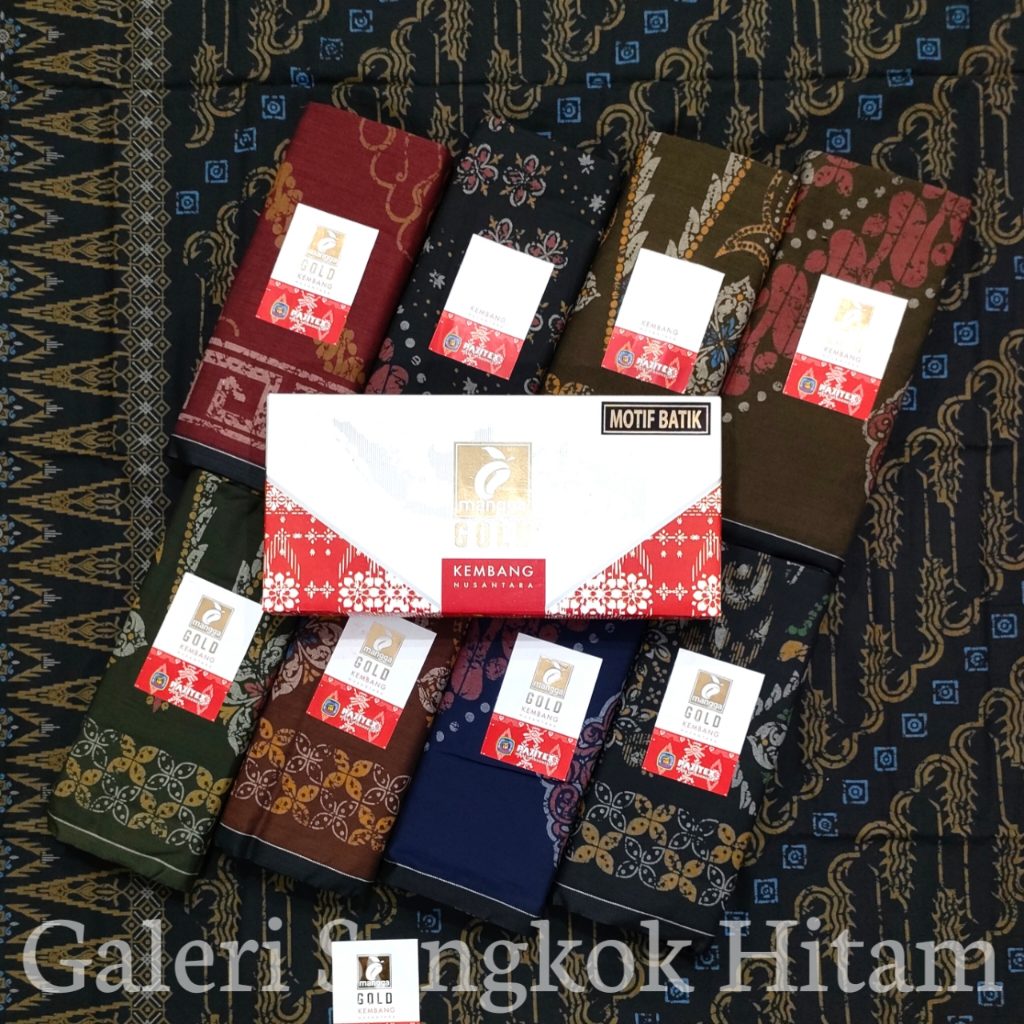 GROSIR 10PCS- SARUNG MANGGA BATIK NUSANTARA GROSIR SARUNG MANGGA GOLD