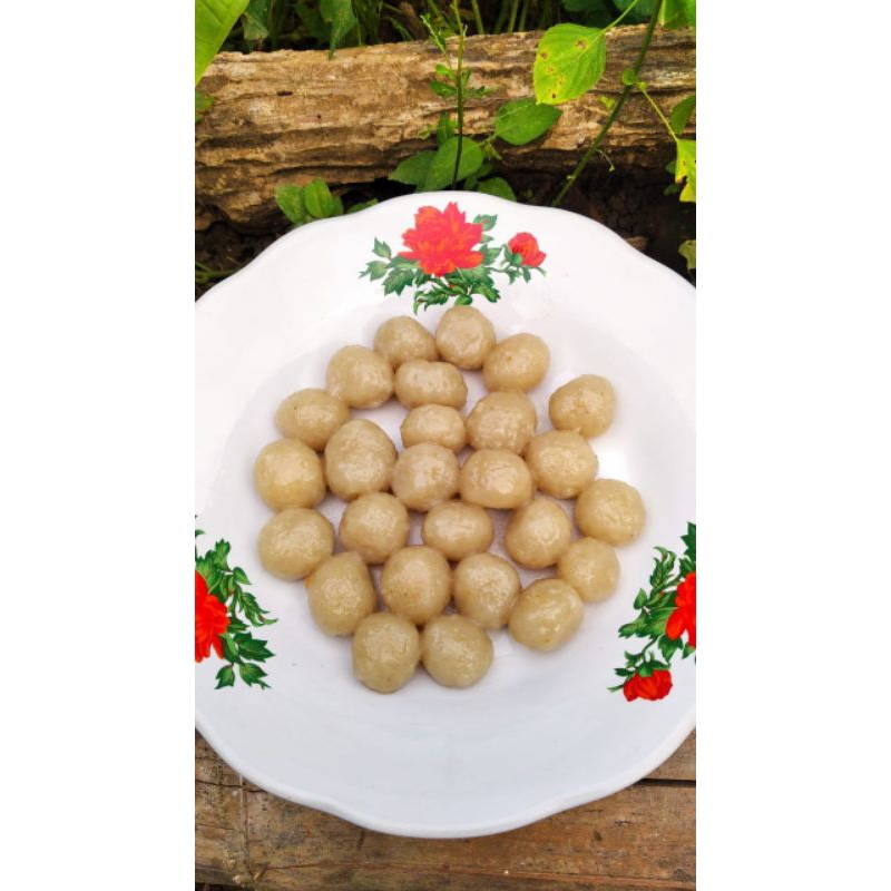 

cilok original (tanpa isian) free sambal kacang isi 25butir