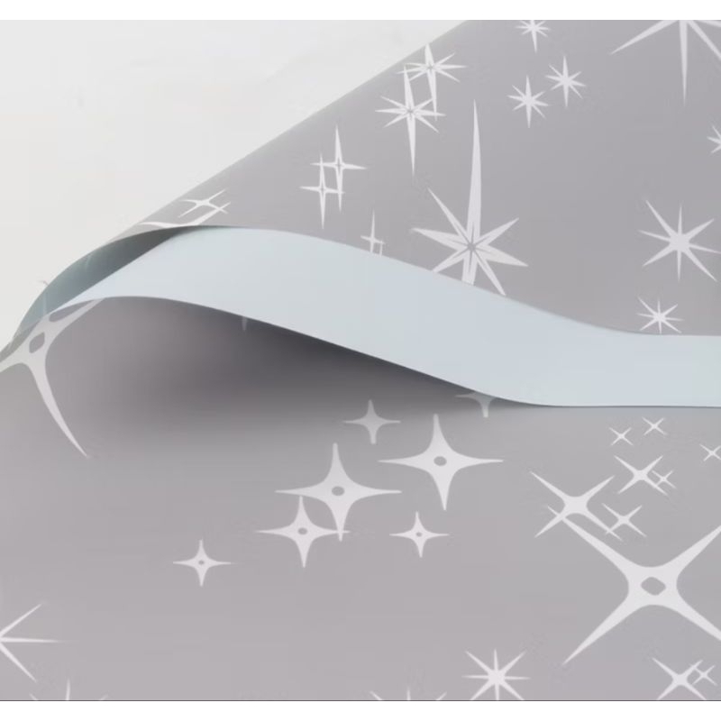 

Warpping paper Motif Bintang. kertas buket bunga motif bintang grey