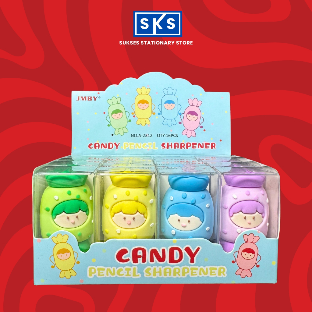 

Rautan Pensil Motif Candy Buah Pencil Sharperner Alat Tulis Sekolah Serutan Pensil Anak Stationary