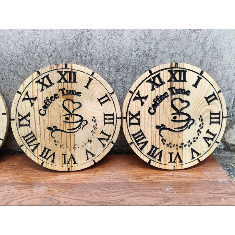 jam dinding kayu jati Belanda | hiasan dinding | dekorasi rumah