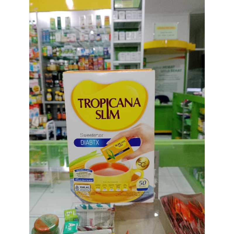

Tropicana Slim Sweetener Diabtx 50sachet