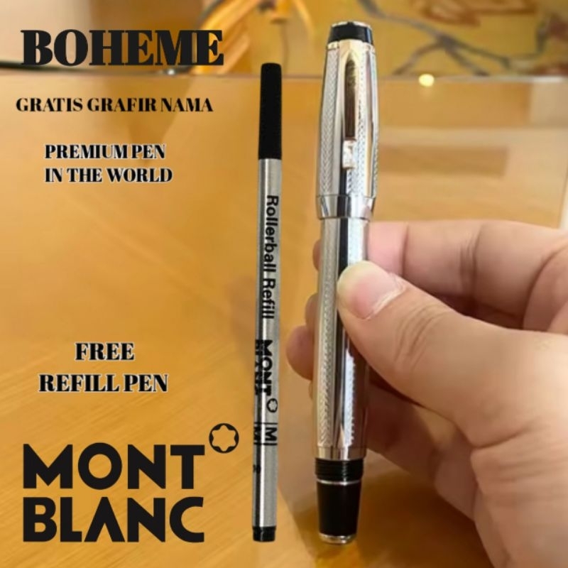 

Pulpen Platinum Branded Premium In The World Monblang BOHEME Sign Pen Lengkap Dengan Box Premium Exlusive Dan Book Guide