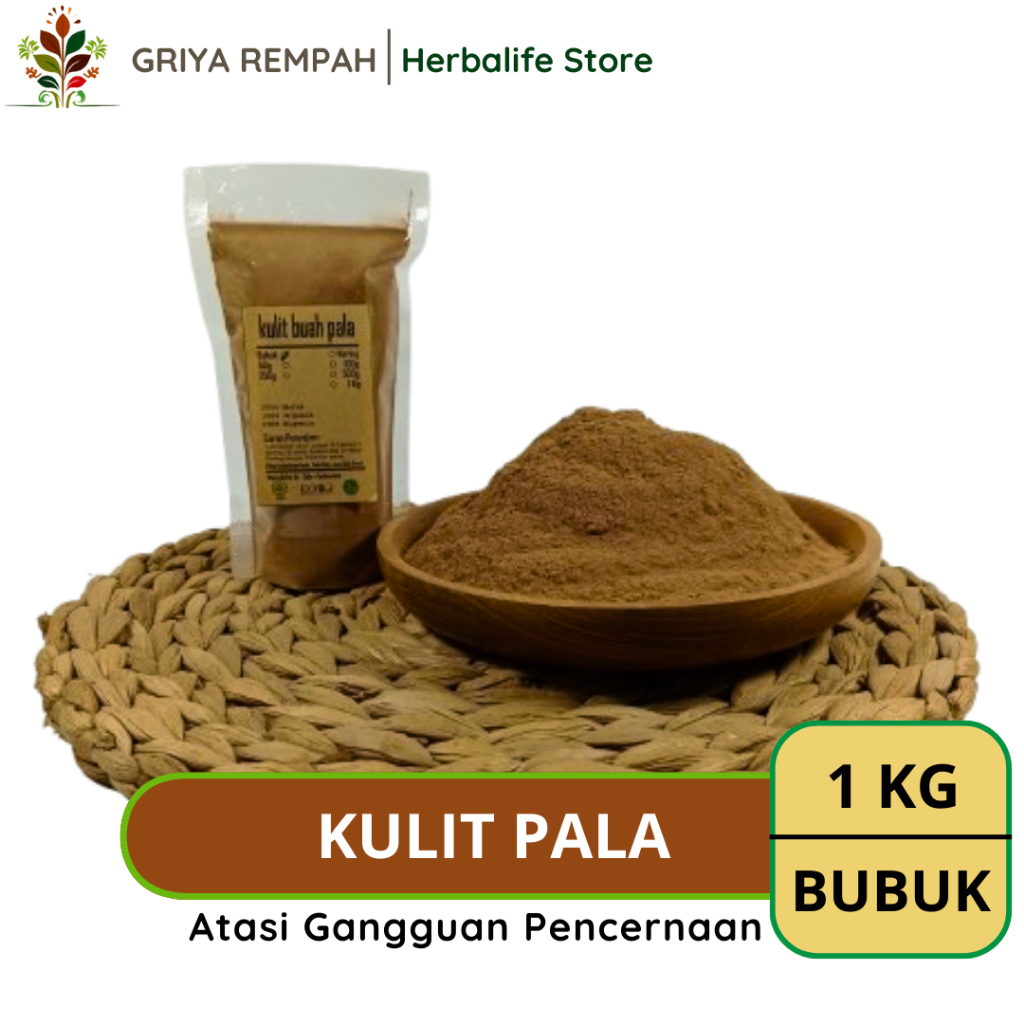 

KULIT BUAH PALA BUBUK 1 KG Simplisia Herbal Alami untuk Ramuan Jamu Tradisional Kering & Kesehatan Myristica fragrans Polo