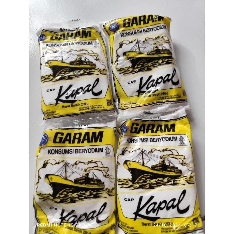 

Garam Kapal Beryodium Berat 250g PAKET isi 4