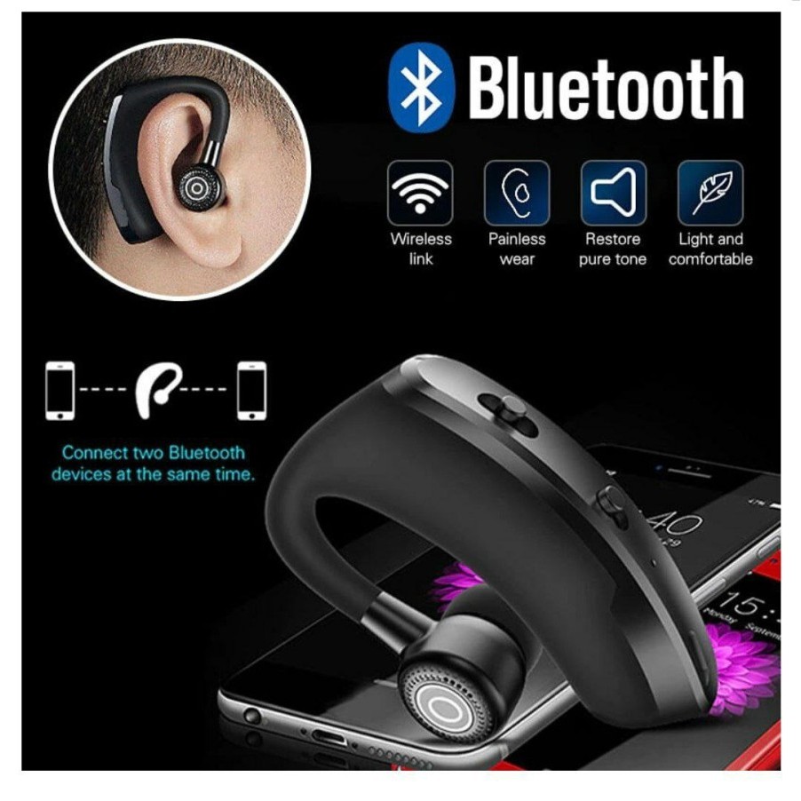 V9 Bluetooth Earphone 8D Bass wireless headset 5.0