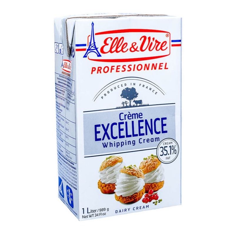 

Elle & Vire Cream Whipping 35.1 % Fat 1 ltr