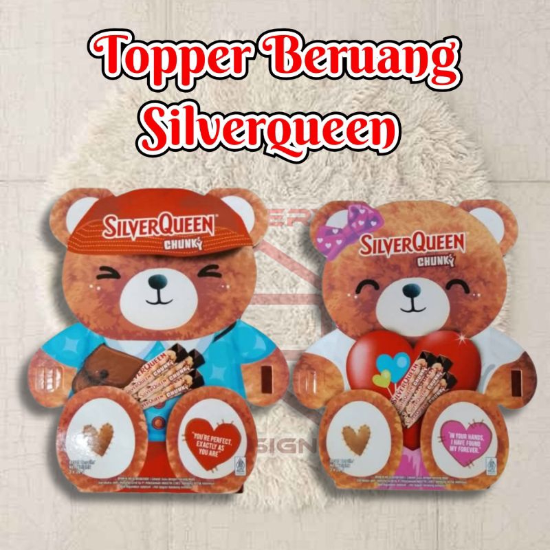 TOPPER TEDDY BEAR | TOPPER BERUANG | TOPPER SILVERQUEEN | TOPPER BERUANG SILVERQUEEN