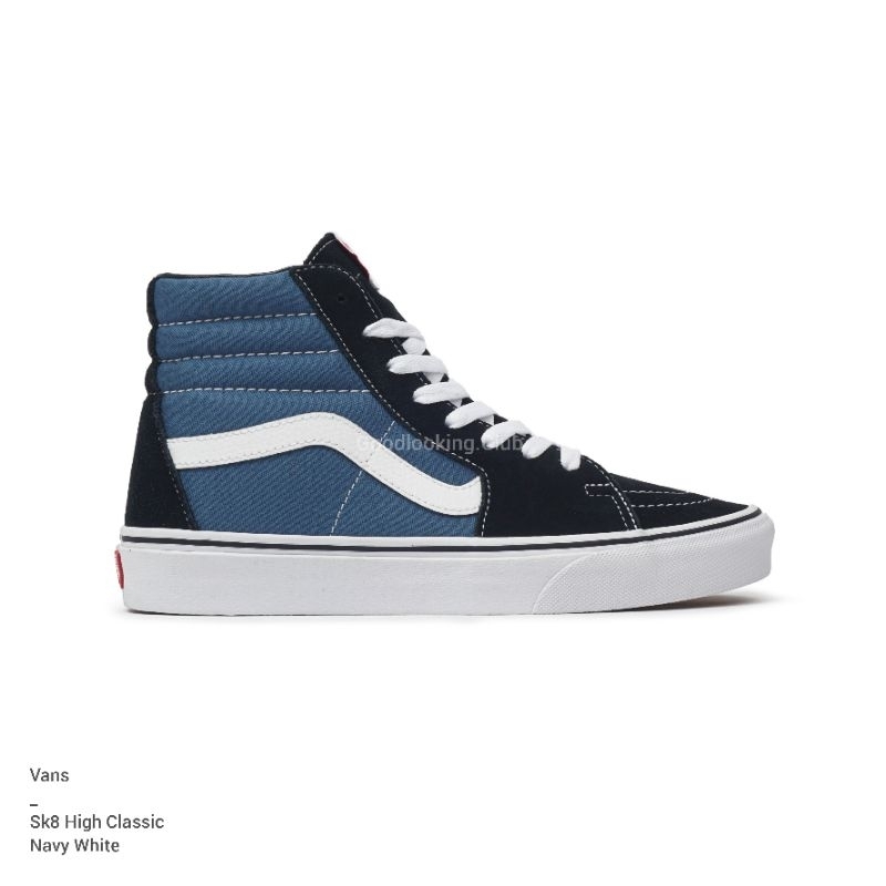 SEPATU SK8 HIGH CLASSIC BLUE NAVY / WHITE