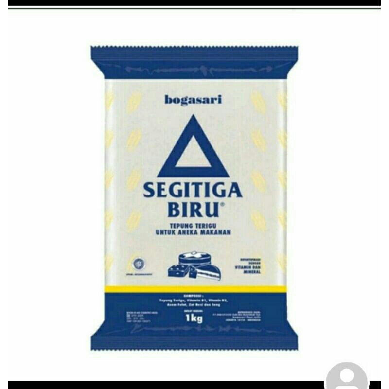 

Terigu segitiga biru 1 kg free sendok