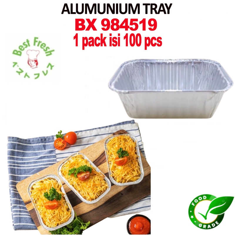 ALUMINIUM FOIL CUP I ALUMINIUM FOIL TRAY I AlumInium foil + Tutup I KOTAK ALUMINIUM I BX 984519