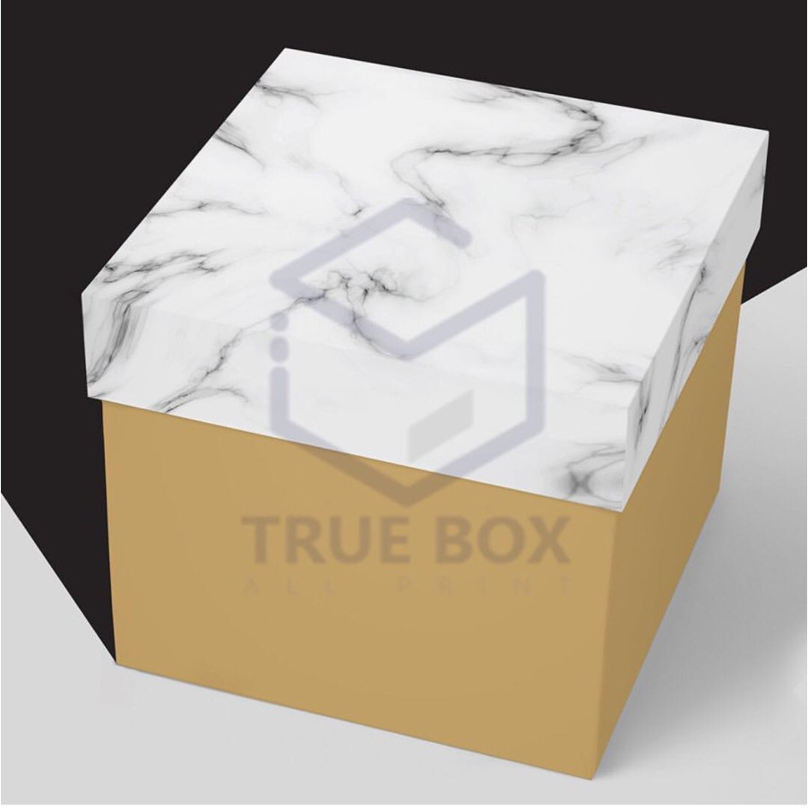 

( 5 pcs ) dus kemasan lapis legit motif marble box packaging hampers snack ukuran 25 x 25 x 20