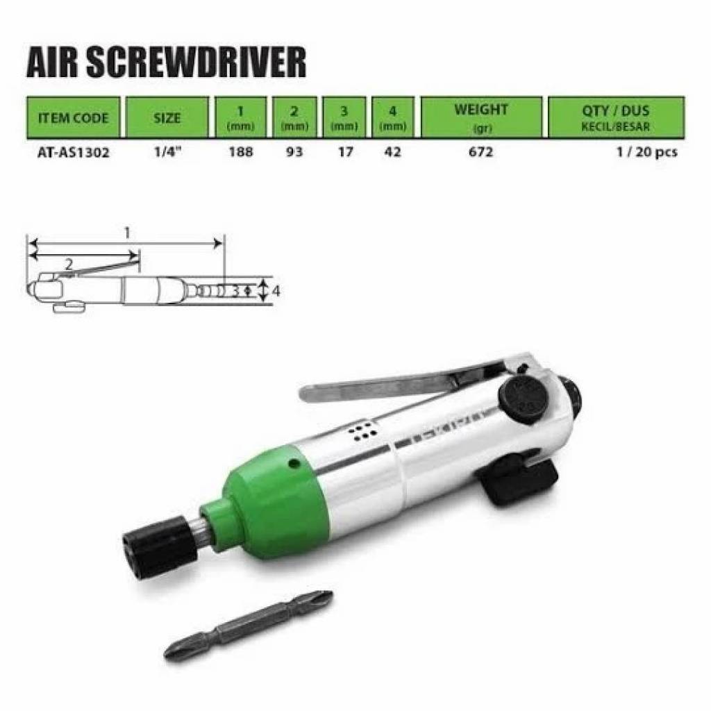 Tekiro Air Impact Screwdriver Angin Kompresor 1/4" Multifungsi alat pemasang sekrup Impek Angin Oben