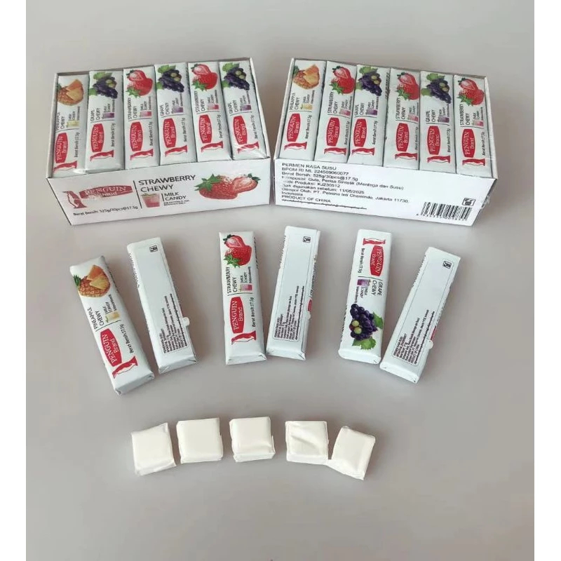 

PENGUIN BRAND PERMEN CHEWY MILK CANDY ISI 30PCS