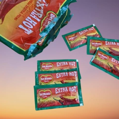 

delmonte saus pedas extra hot kemasan sachet 192gr