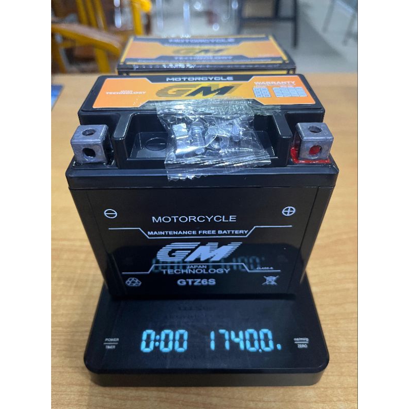 Aki Kering GM GTZ6Z Full Kering Cocok Vario 125 Old / PCX 150 / Nmax155 / Satria Fu