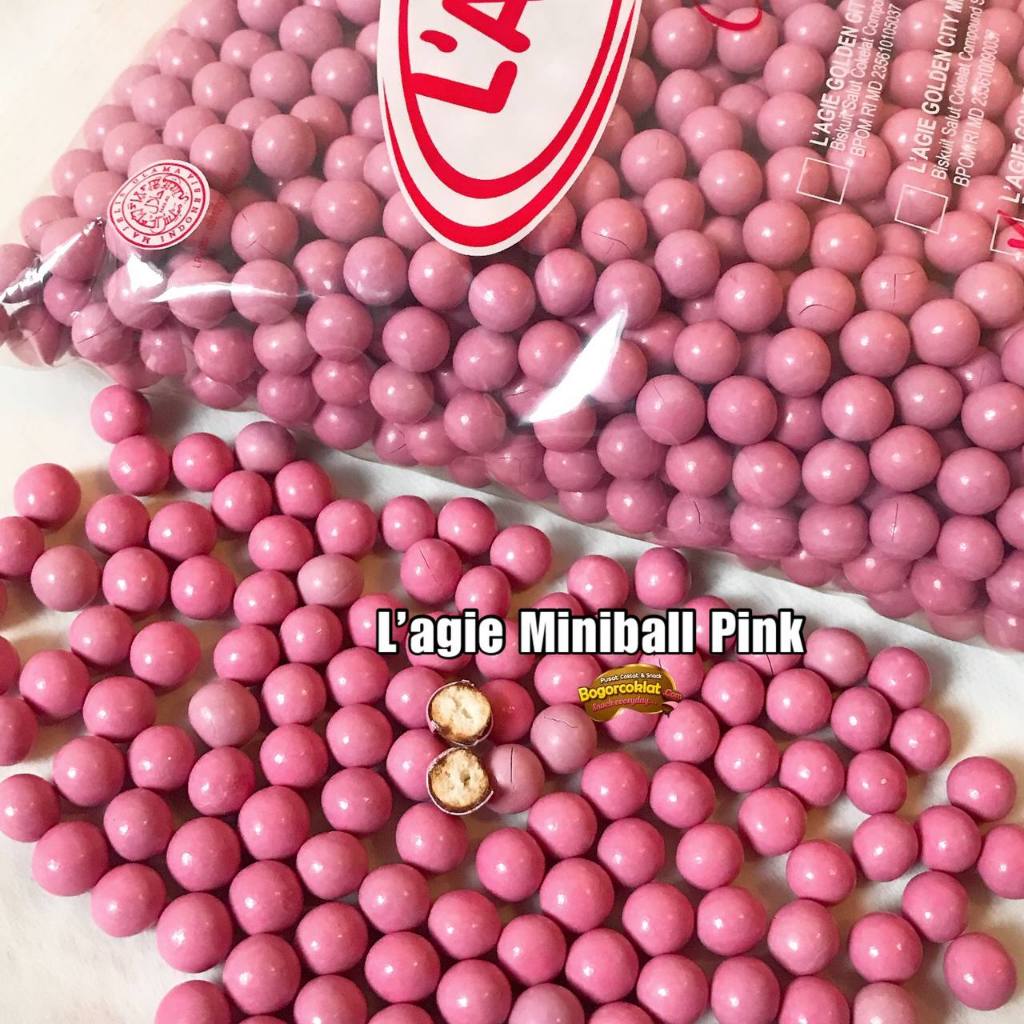 

Coklat Lagie miniball pink 1kg ( ready stock )