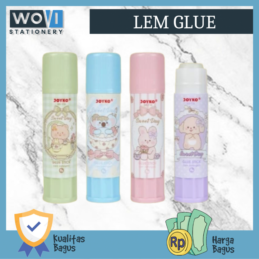 

[WOVI STATIONERY] Lem Stik GS-116 8gr Sweet Day Joyko / Lem Kertas GS-116 Joyko Sweet Day [PCS]