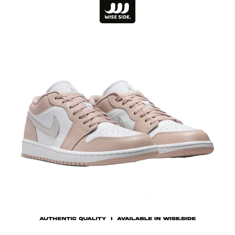 Sepatu Sneakers Wanita Jordan 1 Low Particle Beige Womens DC0774-120 ORIGINAL