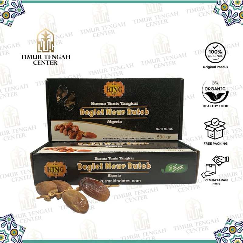 

King Dates Tunis Tangkai 500 GR