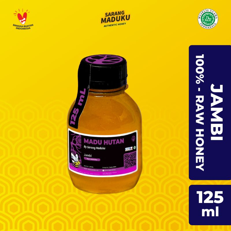 

Sarang Maduku - Madu Jambi Asli Murni 100% Raw Honey 125ml