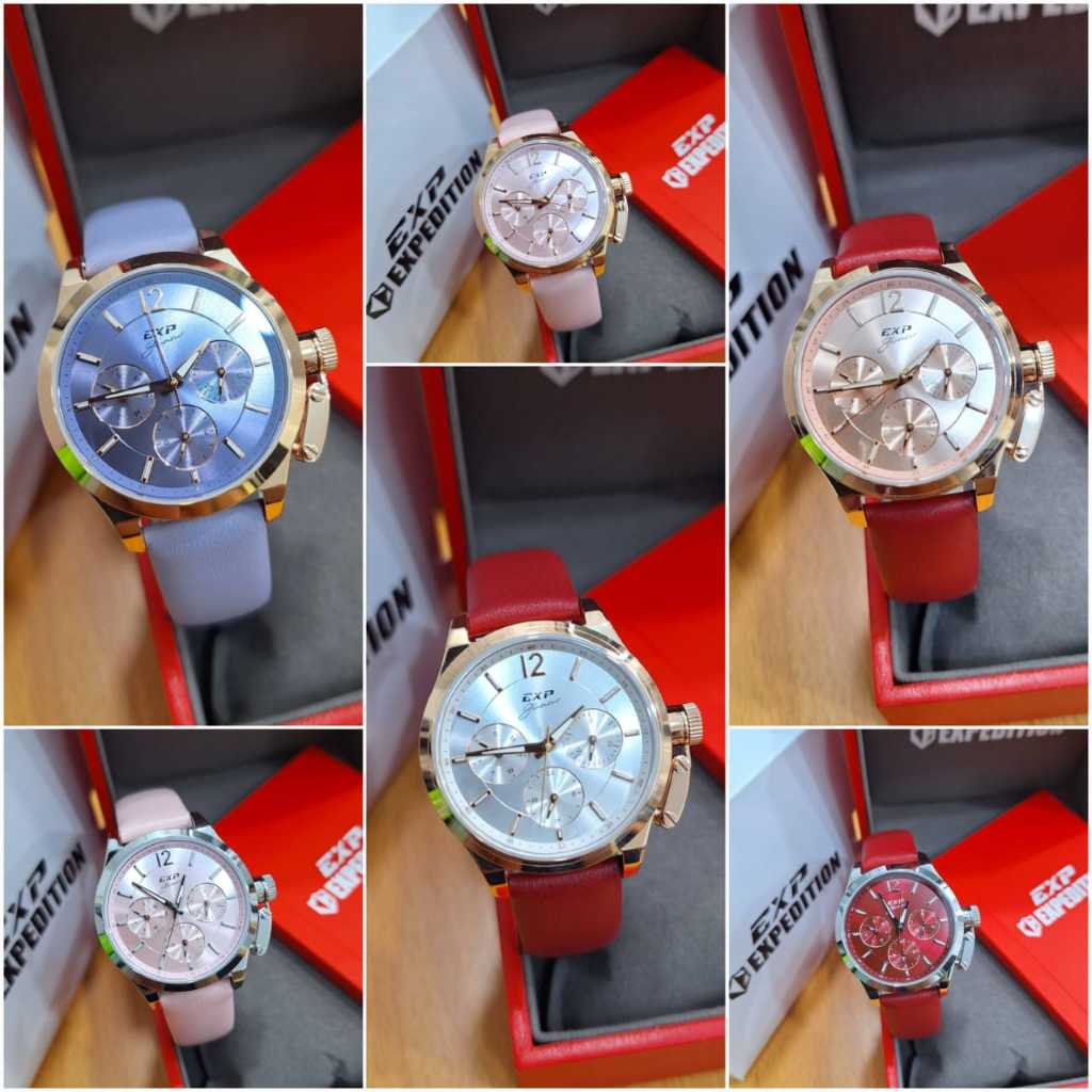 JAM TANGAN WANITA EXPEDITION E 6381 E6381 LEATHER ORIGINAL