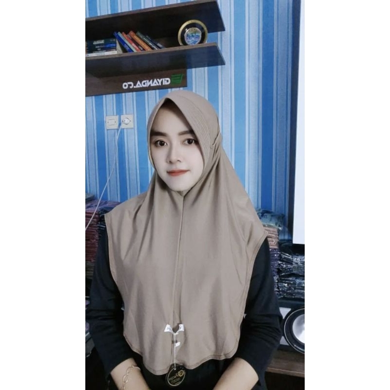 244 JILBAB AL FAEZYA PED TALI BANDUL JERSEY SUPER/ HIJAB AF ALFAEZYA ORI BY BUNYAMIN