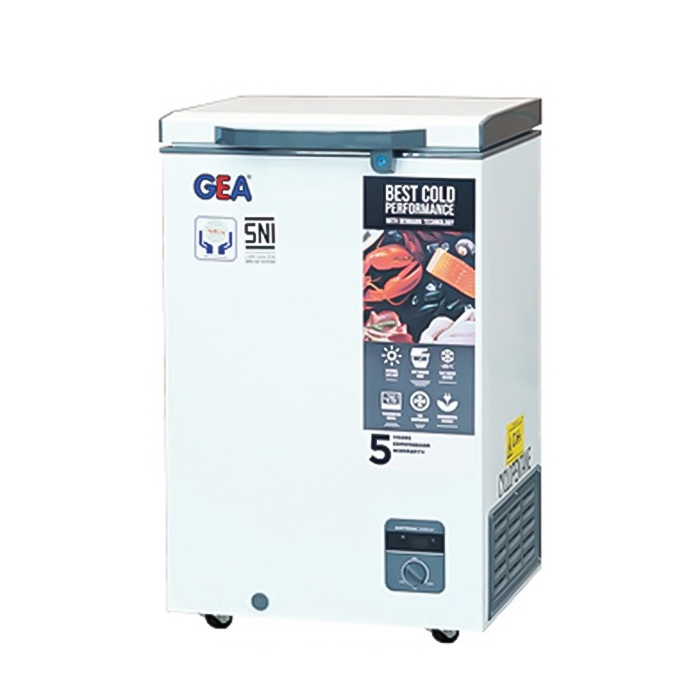 GEA AB-108-R CHEST FREEZER // MESIN PEMBEKU MAKANAN CAP 100L