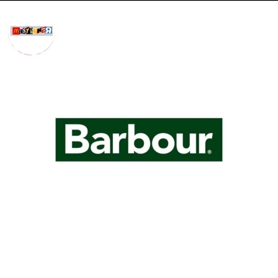 

sticker Barbour logo stiker casual