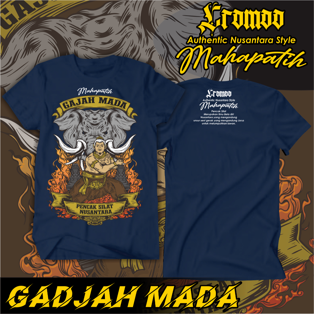 Kaos Keromo Authentic/Kaos Gajah Mada/Kaos Pencak Silat Nusantara/Bisa Bayar Ditempat(COD)