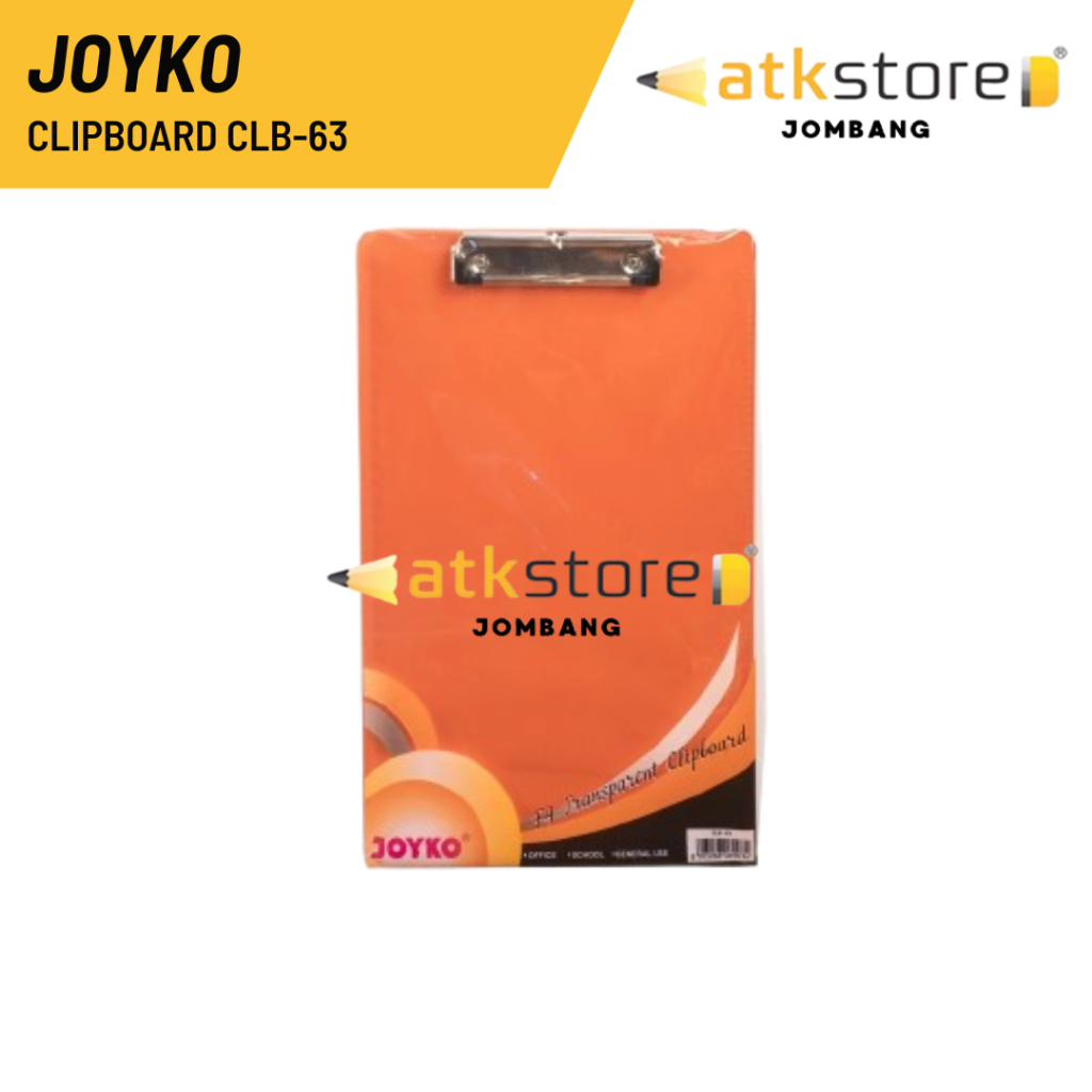 

JOYKO Clipboard CLB-63 F4 / Papan Ujian Joyko Ukuran Folio / Papan Jalan Folio