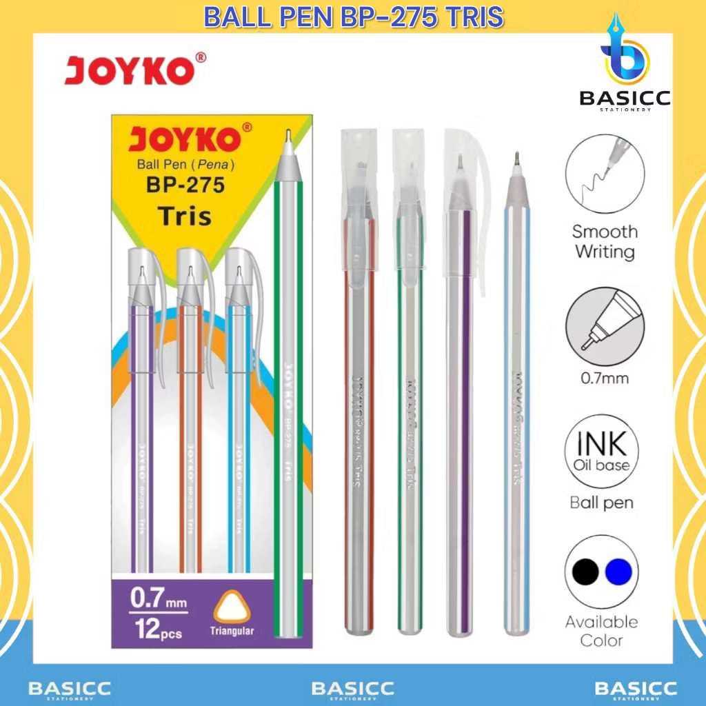 

Joyko Ballpoint Ballpen BP-275 Tris 0.7 mm | @1Ktk=12Pcs